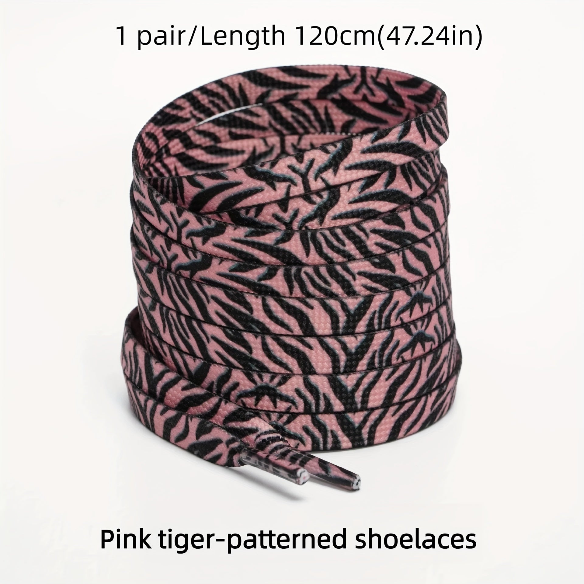 Unisex Polyester Spandex Animal Print Laces for Sneakers Casual Shoes