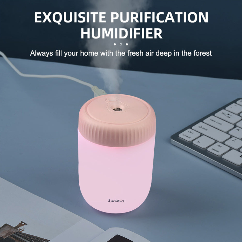 LED Color-Changing USB Lantern Humidifier Night Light Essential Oil Diffuser