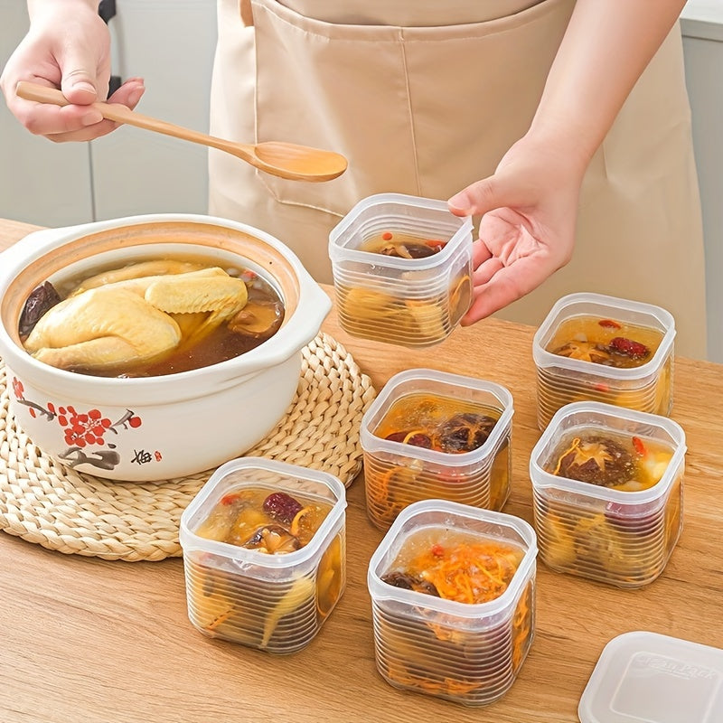 Набор из 7 контейнеров для хранения продуктов с крышками для организации кухни и сохранения свежести