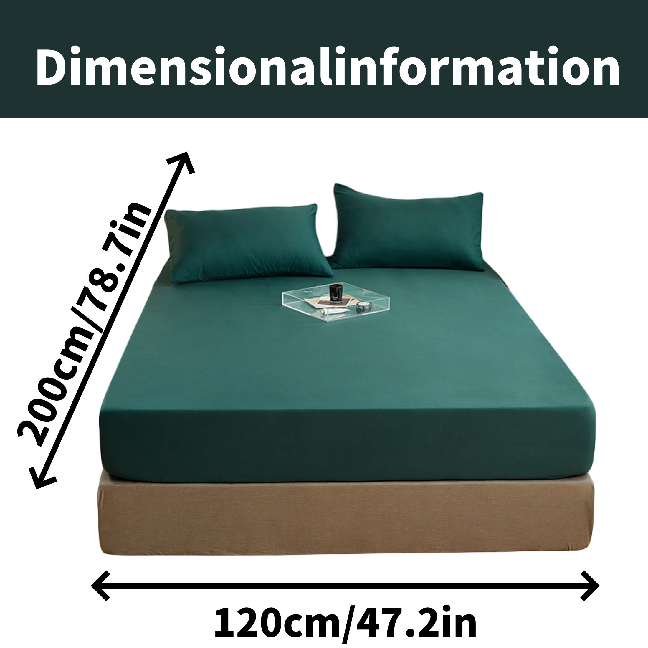 Juego de sábanas ajustadas de poliéster cepillado con 2 fundas de almohada, con bolsillo profundo, ropa de cama