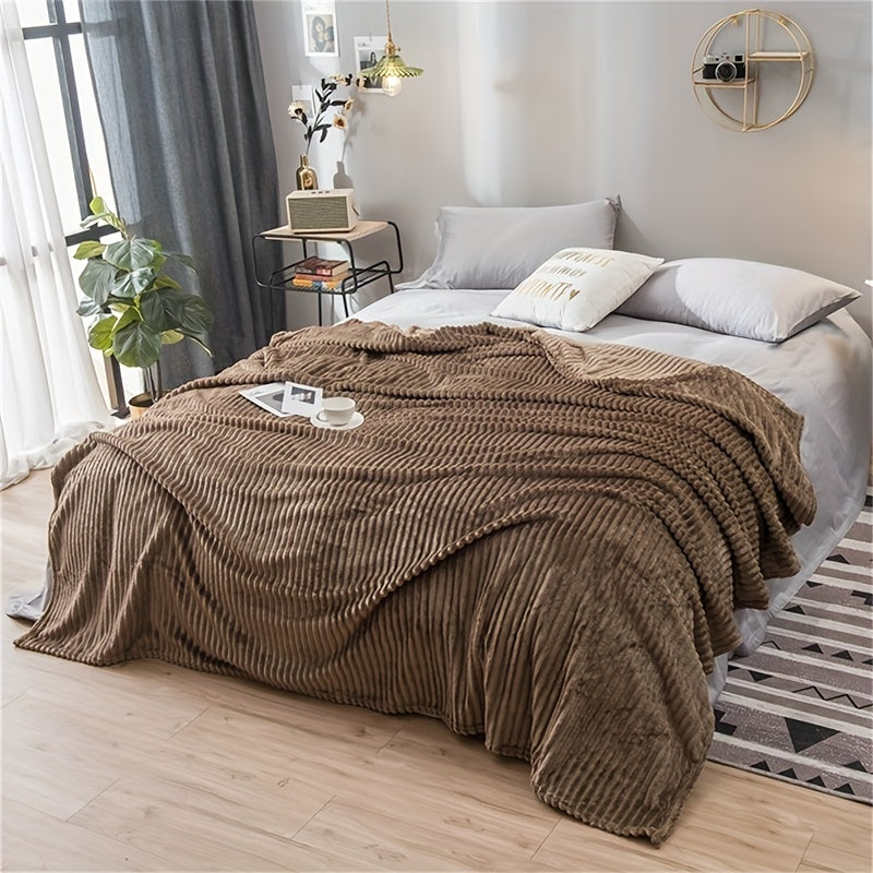 Faux Rabbit Fur Bed Blanket Soft Plush Throw for Bed Couch 50x60 Inches