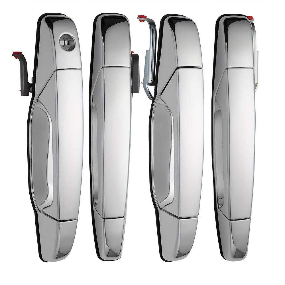 4pcs Black Exterior Car Door Handles Replacement for SUV Front and Rear