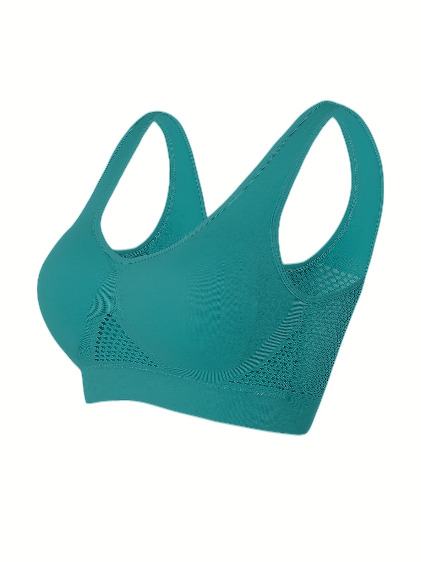 Plus Size Seamless Sports Bra Set with Removable Pads for Running Yoga