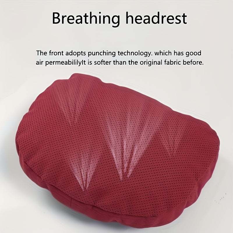 Universal Car Headrest Pillow Soft Fur Rotatable Neck Support Comfortable