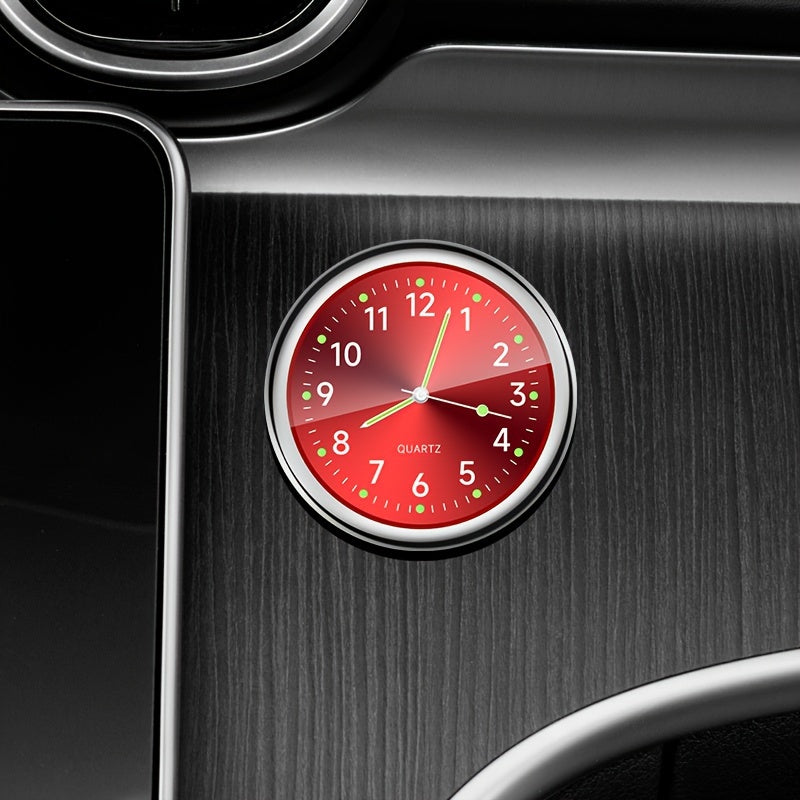 Decorative Car Dashboard Clock Non-Rechargeable Quartz Stick-On Accessory