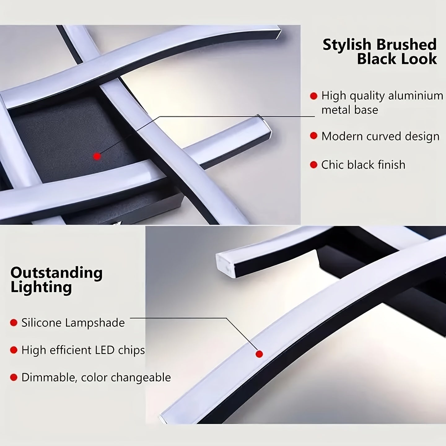 46 Chinese Knot String Lights Indoor Decorative LED Silver Grey Metal