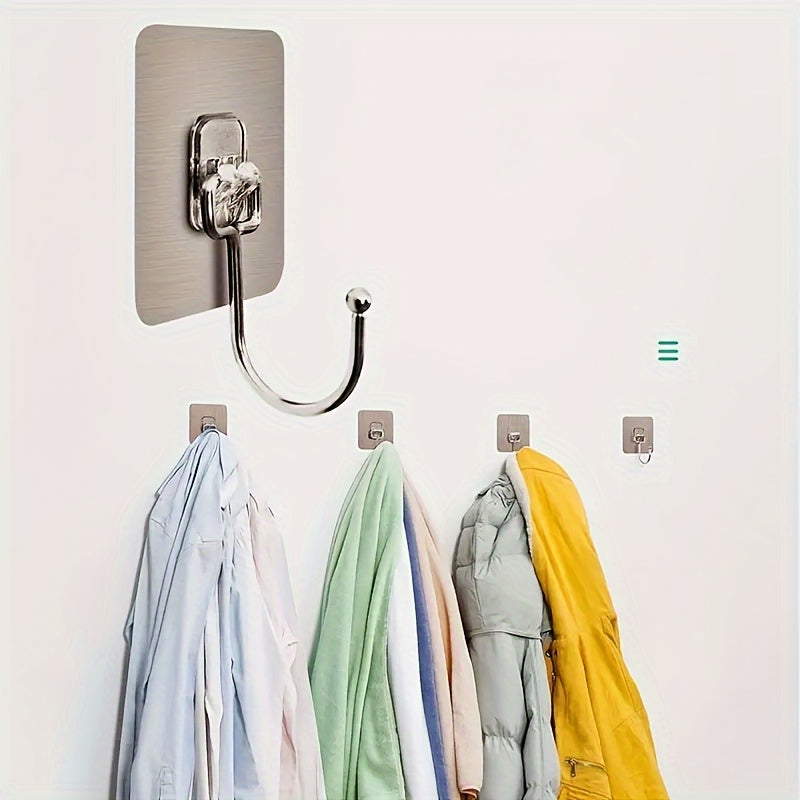 Paquete de 5 o 10 ganchos adhesivos para paredes para baño, cocina, habitación, colgar