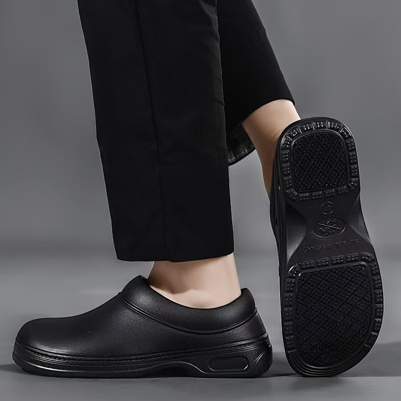 Unisex Kitchen Shoes Slip-Resistant Lightweight EVA Durable Black