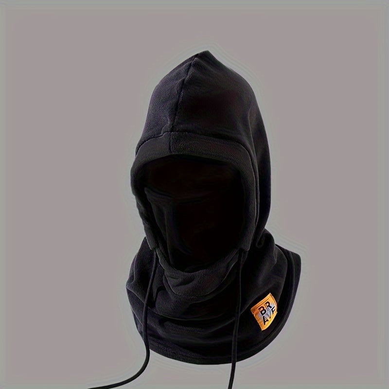 Fleece Balaclava for Wind Protection with Knit Neck Gaiter and Ear Cover for Cycling and Outdoor Activities