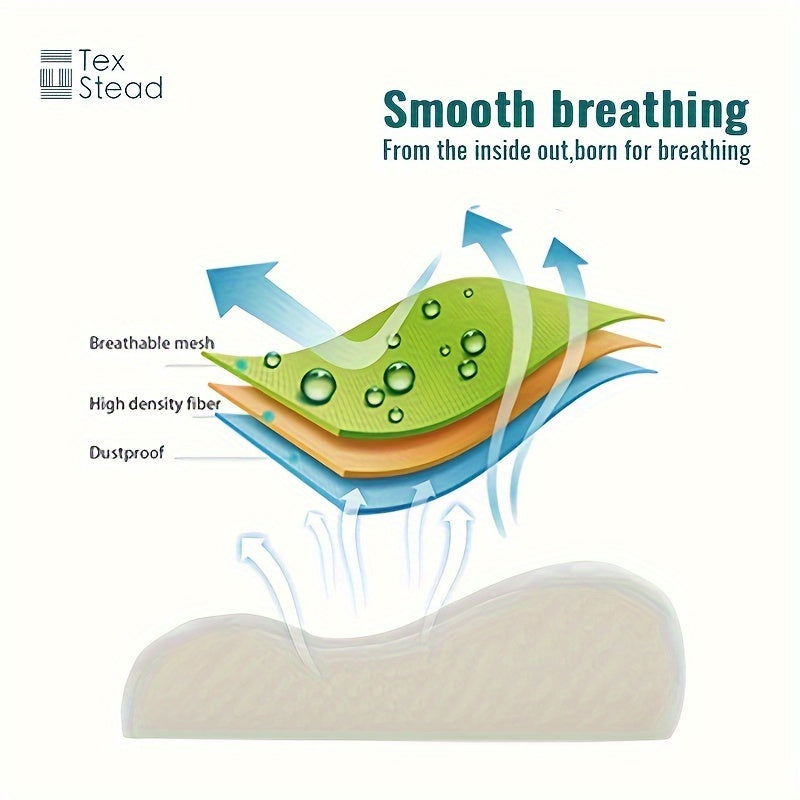 Memory Foam Pillow for Neck and Cervical Support Contour Shape for Comfortable Sleep