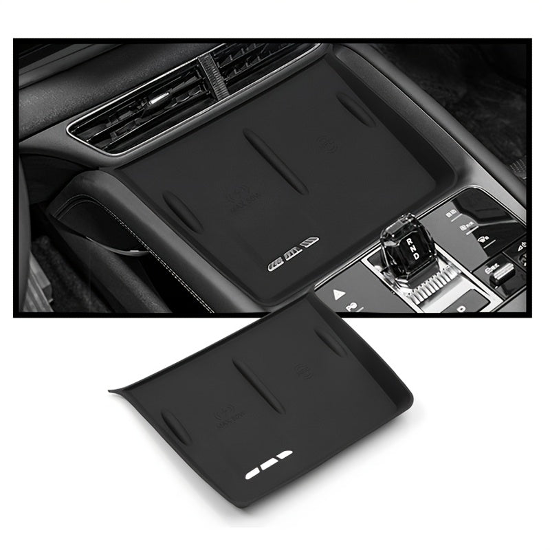 Silicone Center Console Pad Shock Absorbent Phone Holder With Charging Indicator