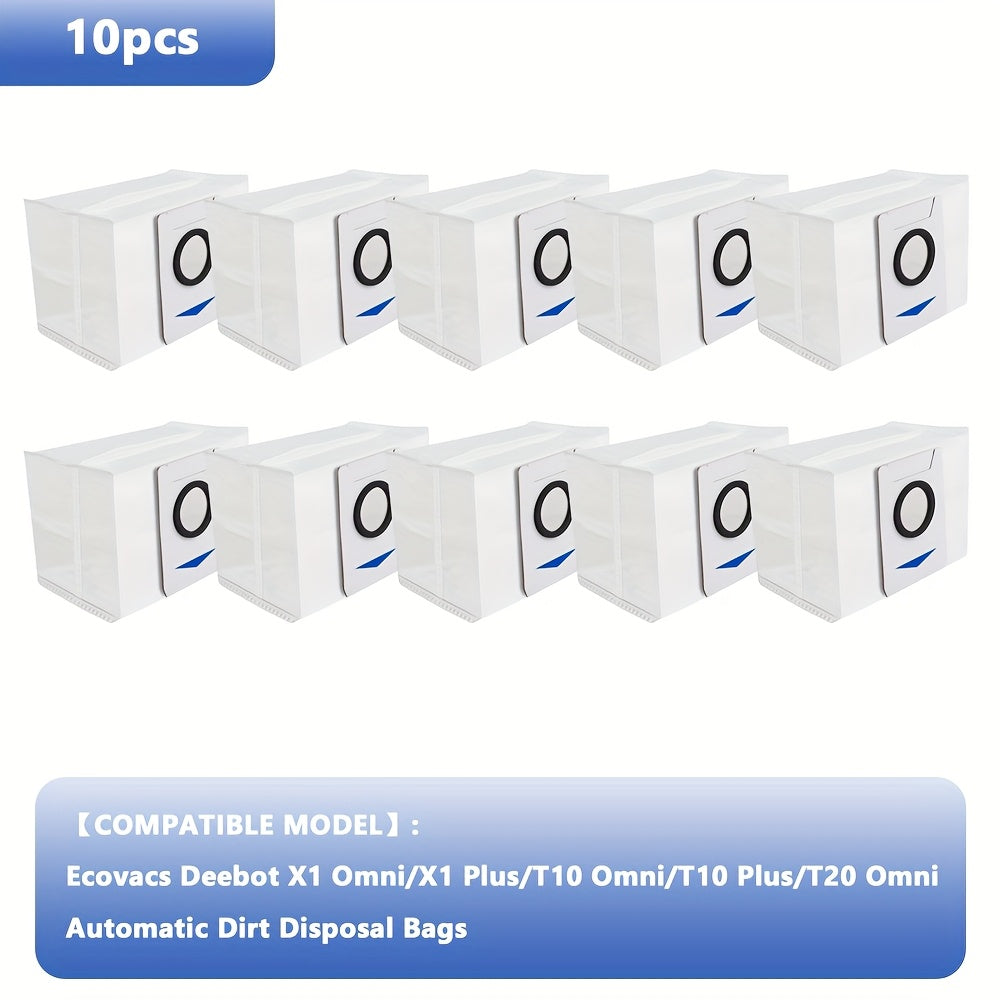 Ecovacs Deebot X1 Omni, X1 Plus, T10 Omni, T10 Plus va T20 Omni X&T seriyali robot tozalagich uchun mos keladigan 3L katta sig'imli almashtirish sumkalari.