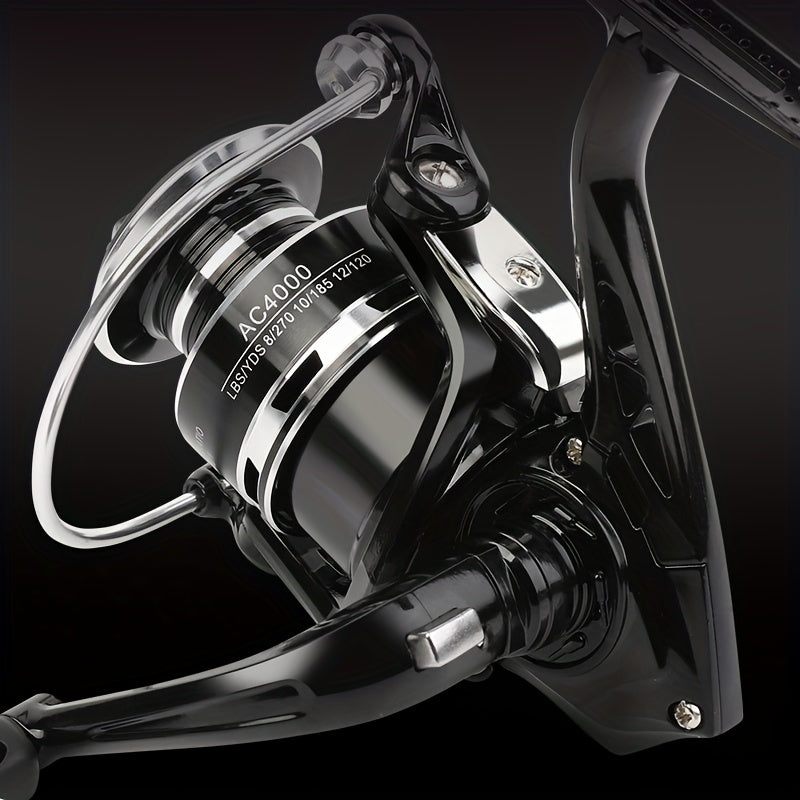 Spinning Fishing Reel 1000-7000 Series Aluminum Alloy Saltwater Freshwater 5.2:1 Gear Ratio