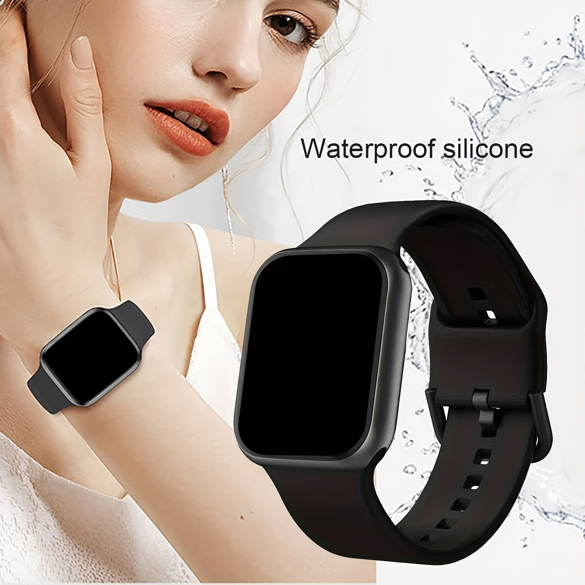 Sport Silicone Watch Band for Apple Watch Series 1-10 Compatible with 38mm to 49mm Men Women