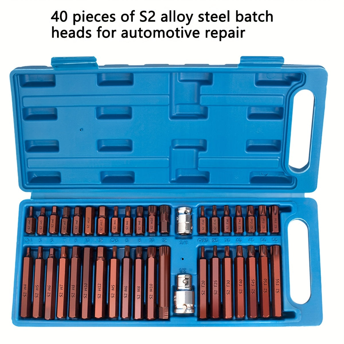 40 dona Yulduzcha Tishlari To'plami Magnitlangan S2 Po'latdan Yashirinlikni Oldini Oluvchi Xavfsizlik Torx Tornavida To'plami