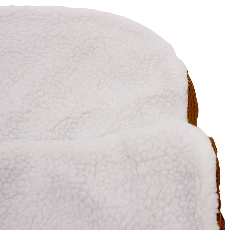 Bolso de punto grueso y cálido, diseño simple y envolvente