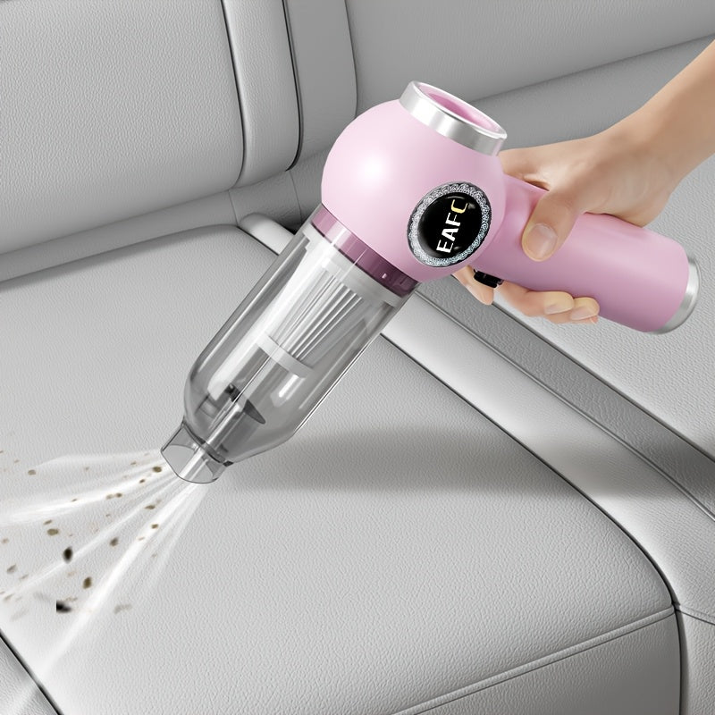 Высокоскоростной портативный автомобильный пылесос с LED-индикатором и мощным всасыванием