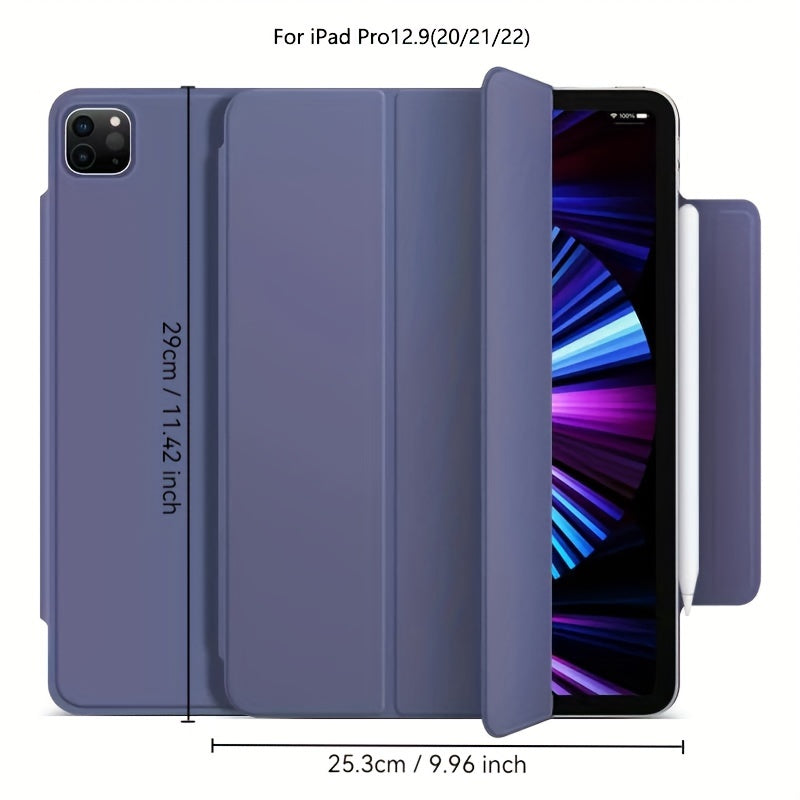 iPad Mini 6, Air 4/5, Pro 11 2022, Air 6 11inch 2024 uchun sun'iy charm aqlli qop. Qalam ushlagichi, kuchli magnit yopilishi va ultra ingichka dizayni bilan egiluvchan qattiq qopqoqni o'z ichiga oladi.