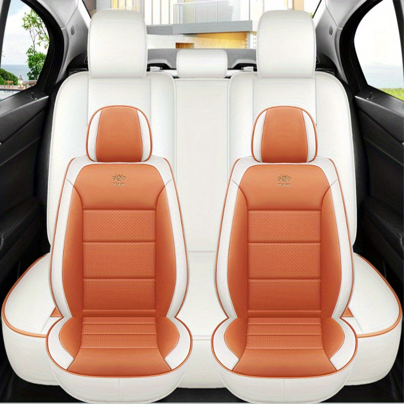 Universal Car Seat Covers Durable Easy-to-Install Fits 5-Seaters