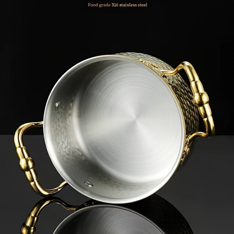 Olla de cocina de acero inoxidable 316 con tapa para cocina y cocinas de inducción