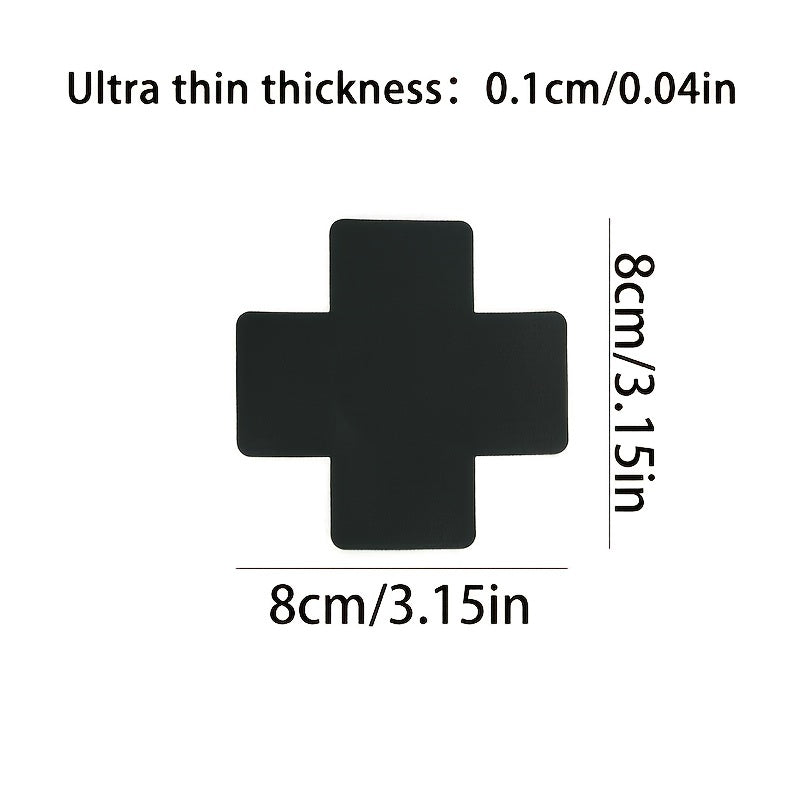Disposable Satin Nipple Covers 5 Pairs Cross Pattern Self-Adhesive Invisible Underwear