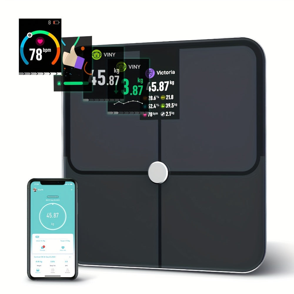 Pelvifine Smart Body Scale — bu ultra-aniq 45.36g aniqlik bilan, katta displeyga ega bo‘lgan zamonaviy qora shkala va tananing tarkibi tahlili uchun Starfit App bilan mos keladigan qurilma.