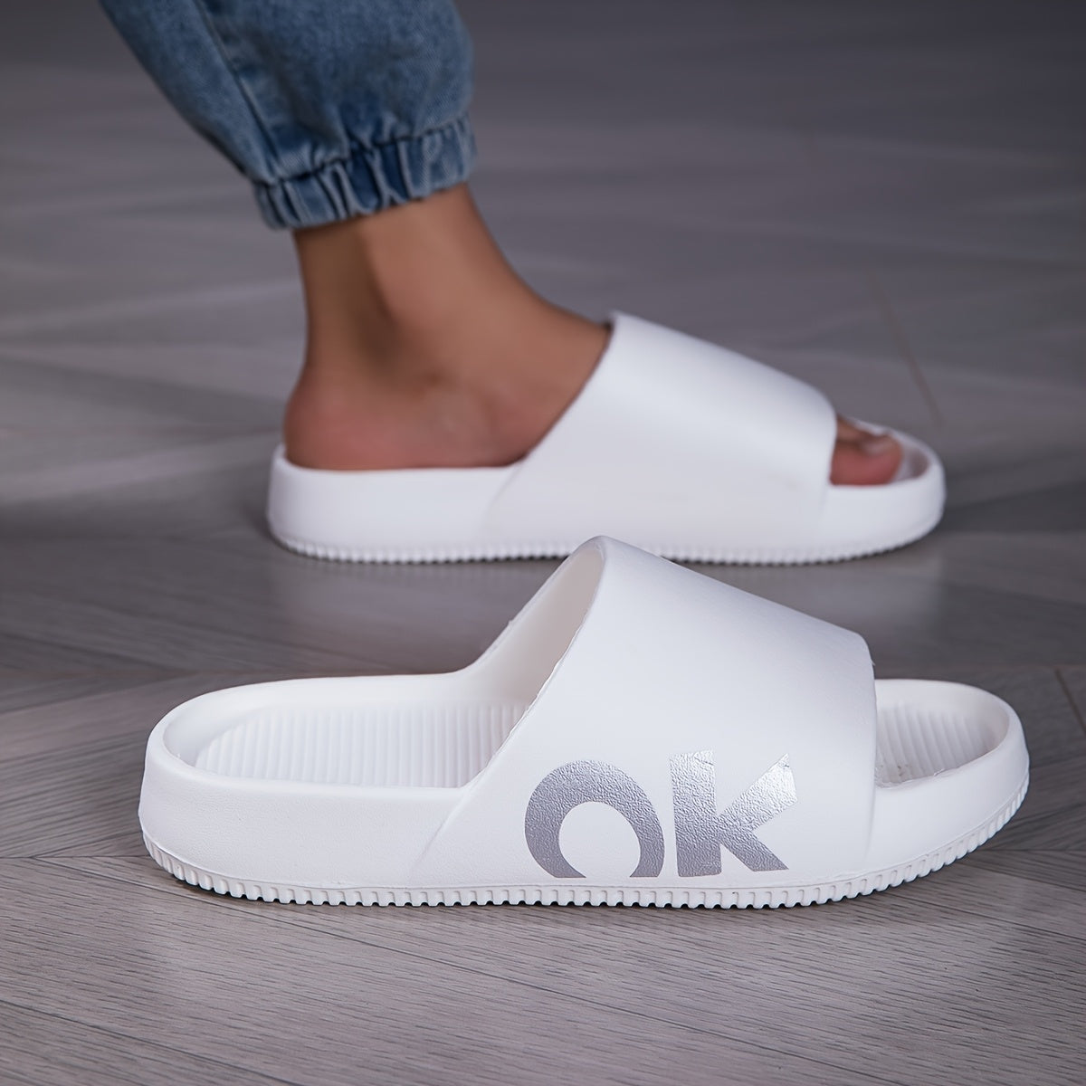 Unisex Soft Cotton Slippers Casual Indoor Outdoor Flip Flops for Summer