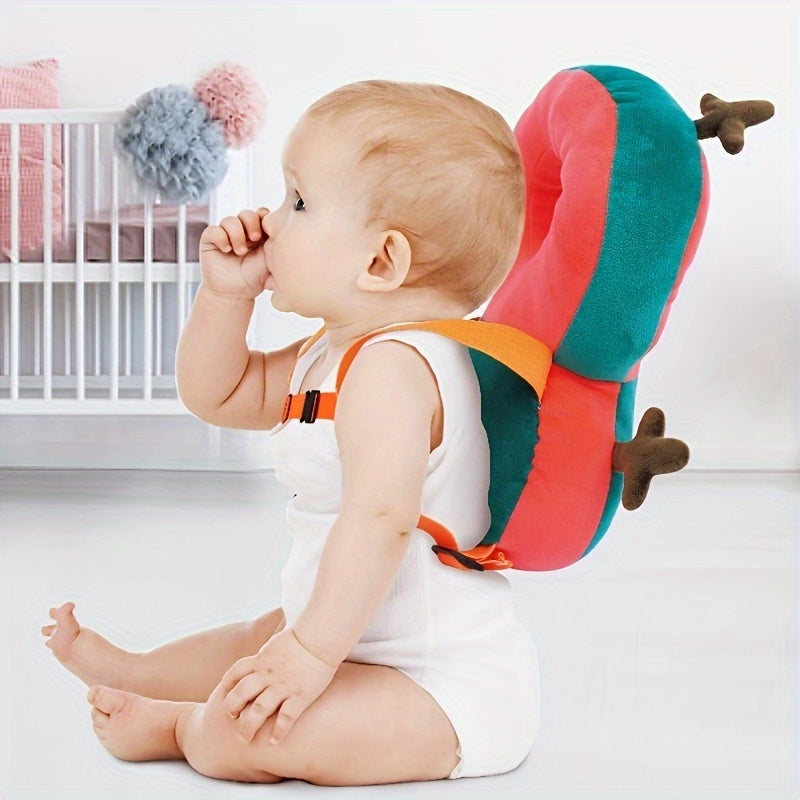 Bola boshini himoyalash yostiqchasi yumshoq plyush bosh himoyachisi bolalar uchun 0+ Qizil Yashil