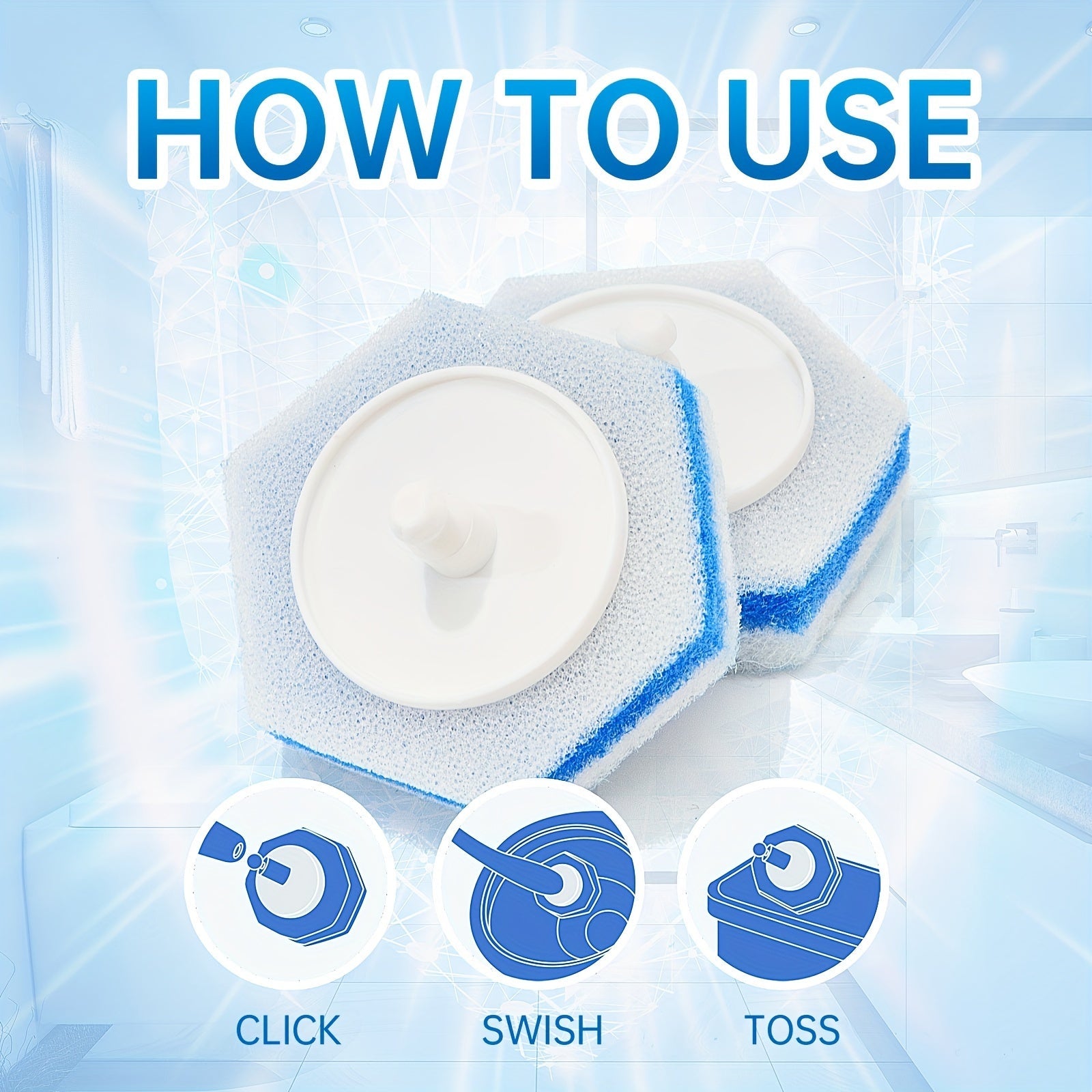 "Portativ plastik hojatxona tozalash vositalaringizni 40/60 dona yumshoq bir martalik hojatxona tozalash tayoqchalari to'plami bilan to'ldiring."