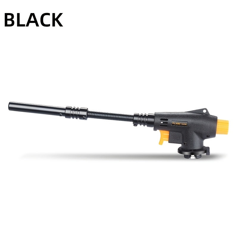 Portable Butane Torch with Extended Hose 1500°C for Outdoor Cooking and Grilling