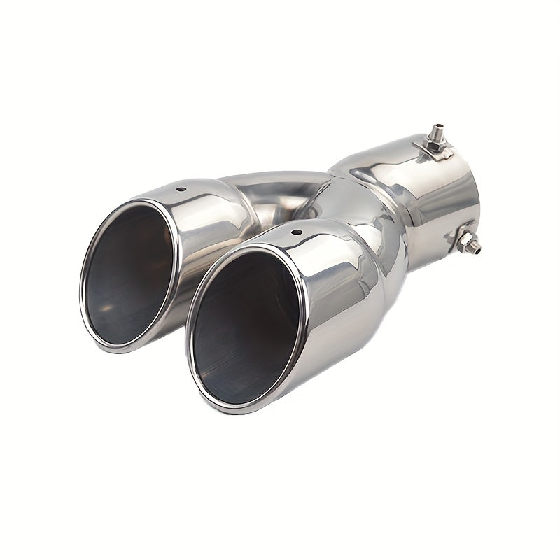 Stainless Steel Car Exhaust Pipe Double-Row Straight Large Tail Pipe Modification Kit