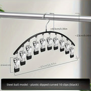 Organizador de colgadores Multi-Clips para leggings, calcetines, corbatas, bufandas y cinturones, estante de almacenamiento para armario, baño y dormitorio