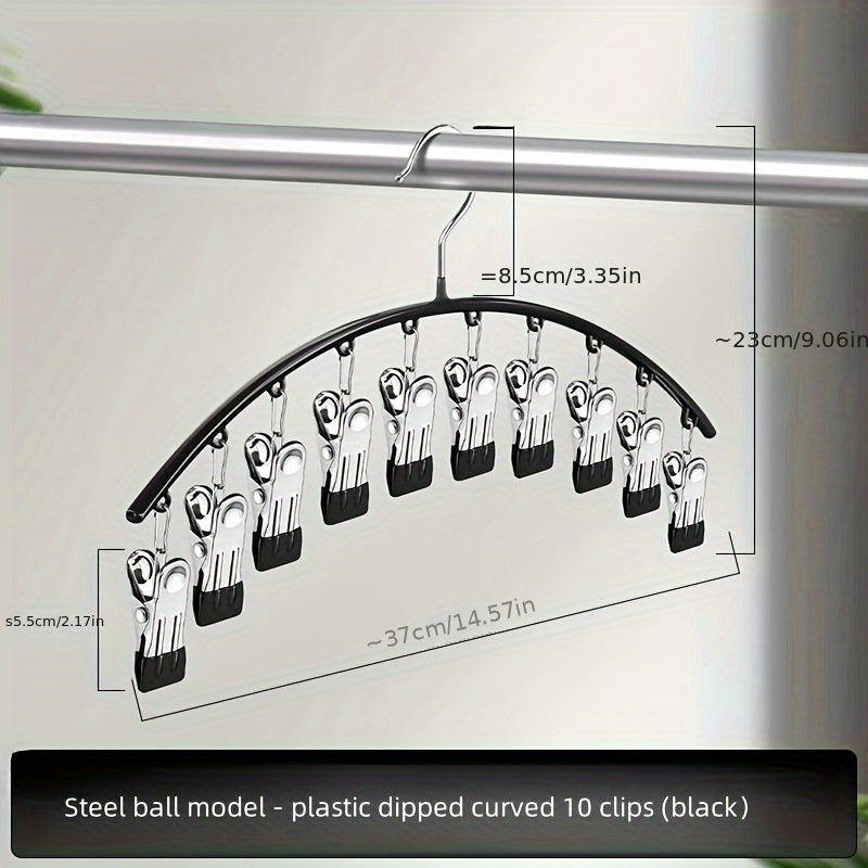 Organizador de colgadores Multi-Clips para leggings, calcetines, corbatas, bufandas y cinturones, estante de almacenamiento para armario, baño y dormitorio