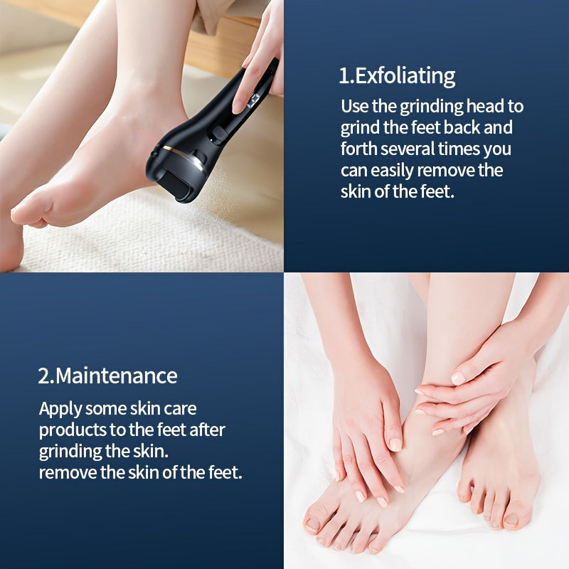19-in-1 Electric Foot Care Machine with USB Rechargeable Callus Remover and Nail File