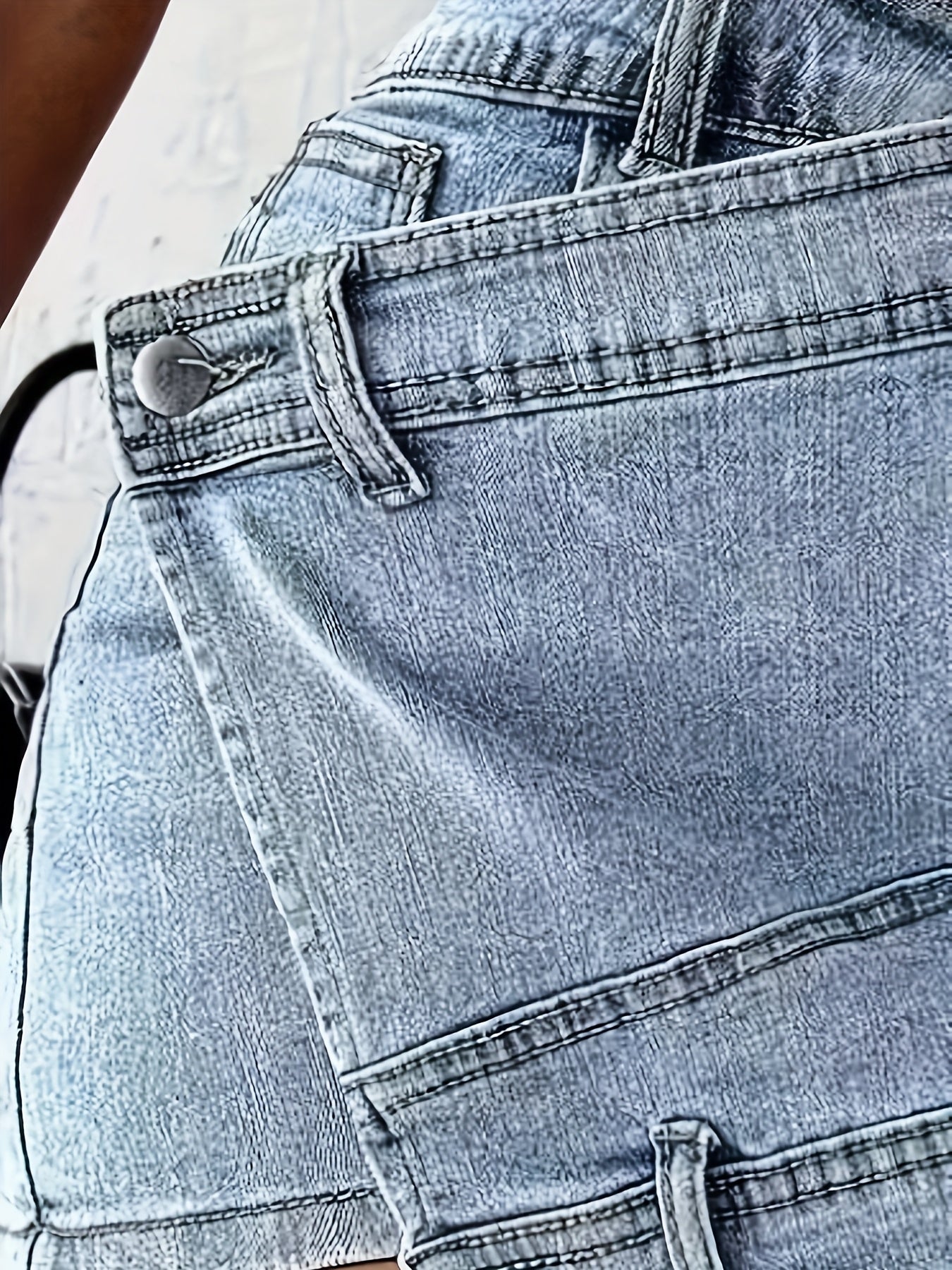 Women's Plus Size High Elasticity Patchwork Shorts Skirt