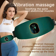 Rechargeable Unisex Massage Belt with Adjustable Vibration for Waist and Abdomen