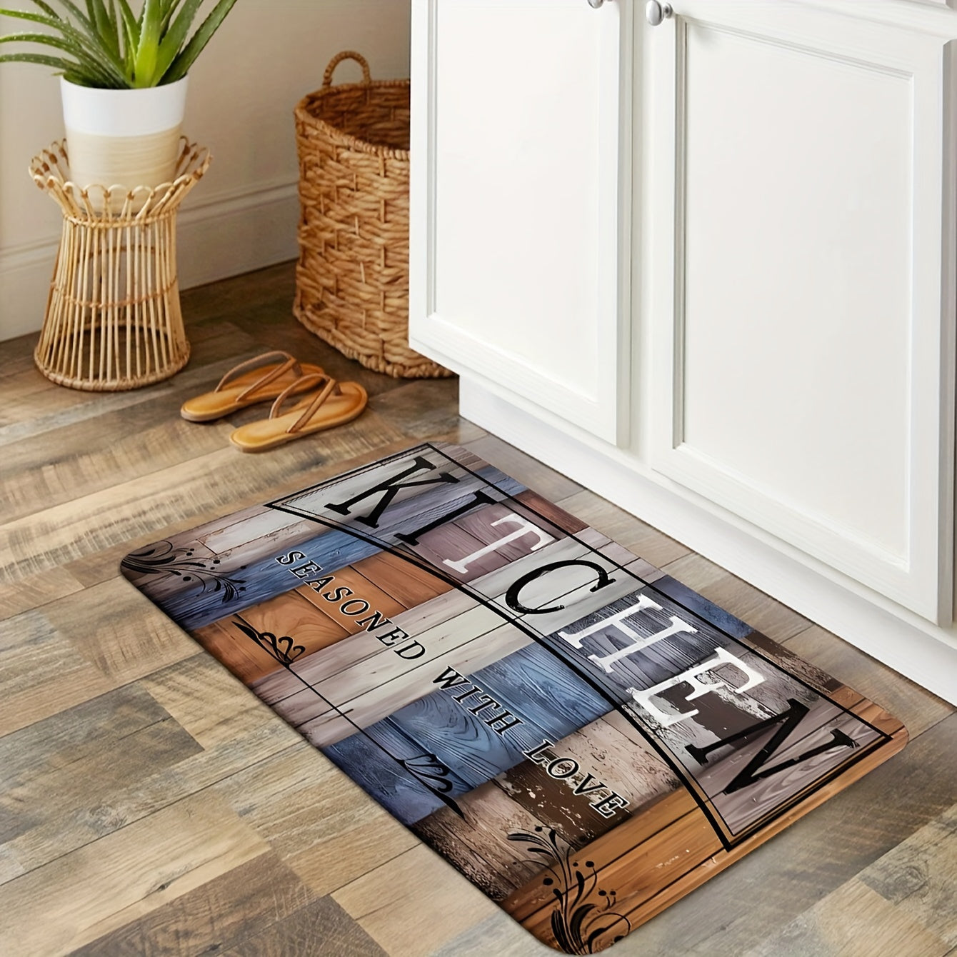 1 dona harfli bosma charchoqni oldini oluvchi pol matasi, kir yuvish va oshxona uchun, uyda yog'ga chidamli, yuvilishi mumkin bo'lgan eshik matasi, oshxona, hammom, lavabo, yashash xonasi, yotoqxona, kir yuvish va ofis uchun, uy bezaklari