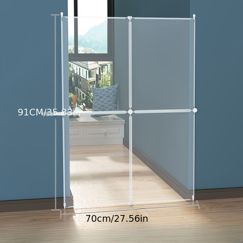 Flexible Clear Pet Playpen for Rabbits, Small Dogs, Cats Indoor Outdoor