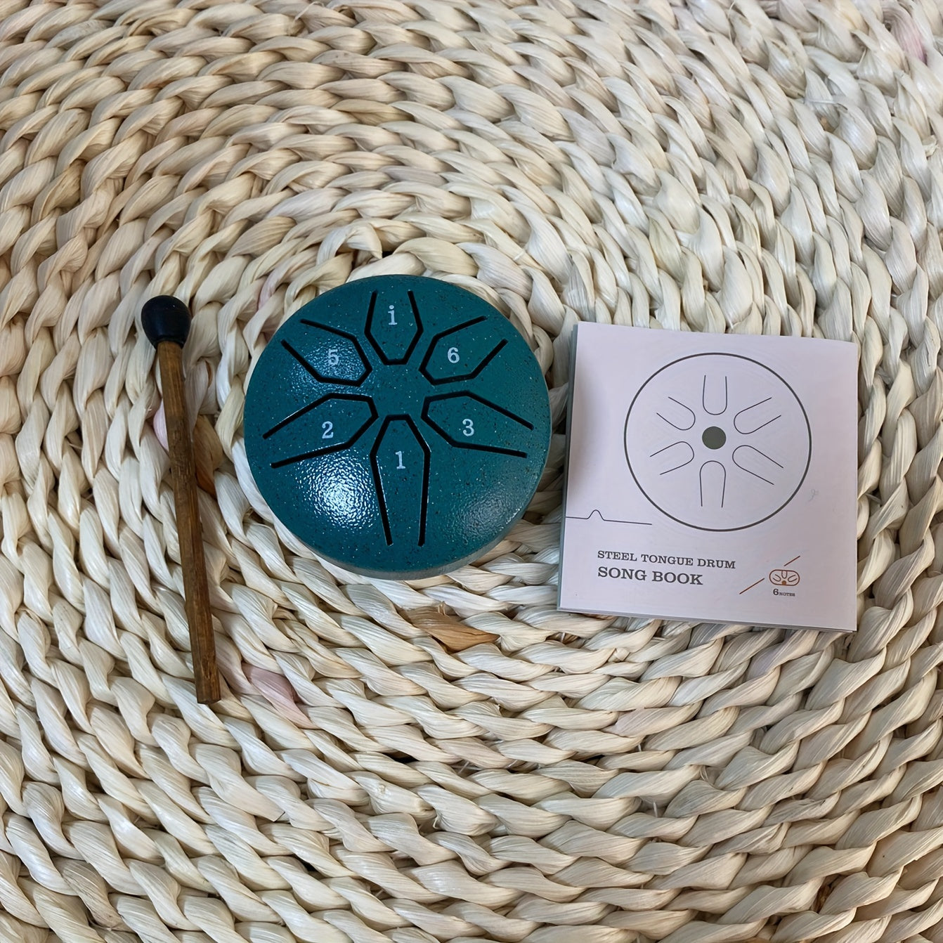 Steel Tongue Drum 6 Notes for Meditation Yoga Camping with Relaxing Sound