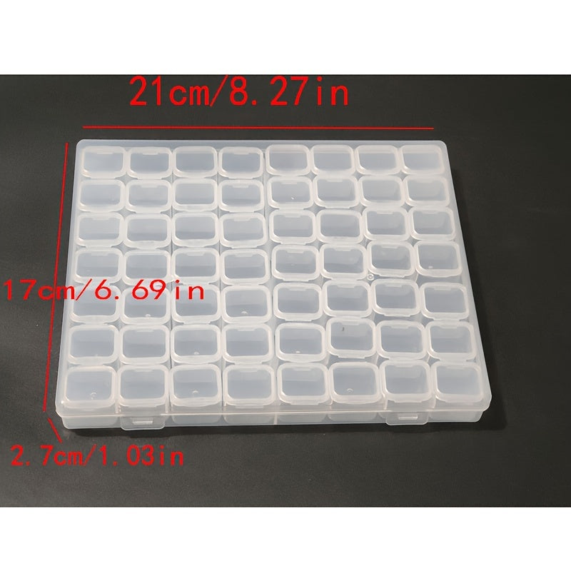 Plastic Jewelry Organizer with Snap Closure and Detachable Tray for Rings and Beads Storage