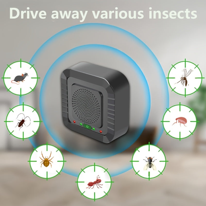 Repelente eléctrico para animales al aire libre para jardín, césped y patio, exterminador de pequeños mamíferos