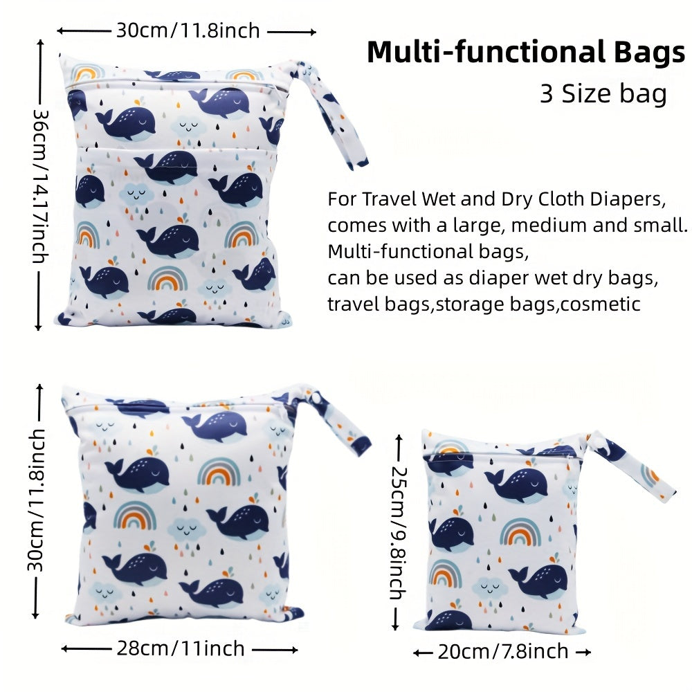 3-to'plam Suv o'tkazmaydigan Chaqaloq cho'ntaklari uchun plyaj, basseyn, sport zal, yoga, bolalar bog'chi bilan ikki tomonlama yirtiq cho'ntaklar bilan