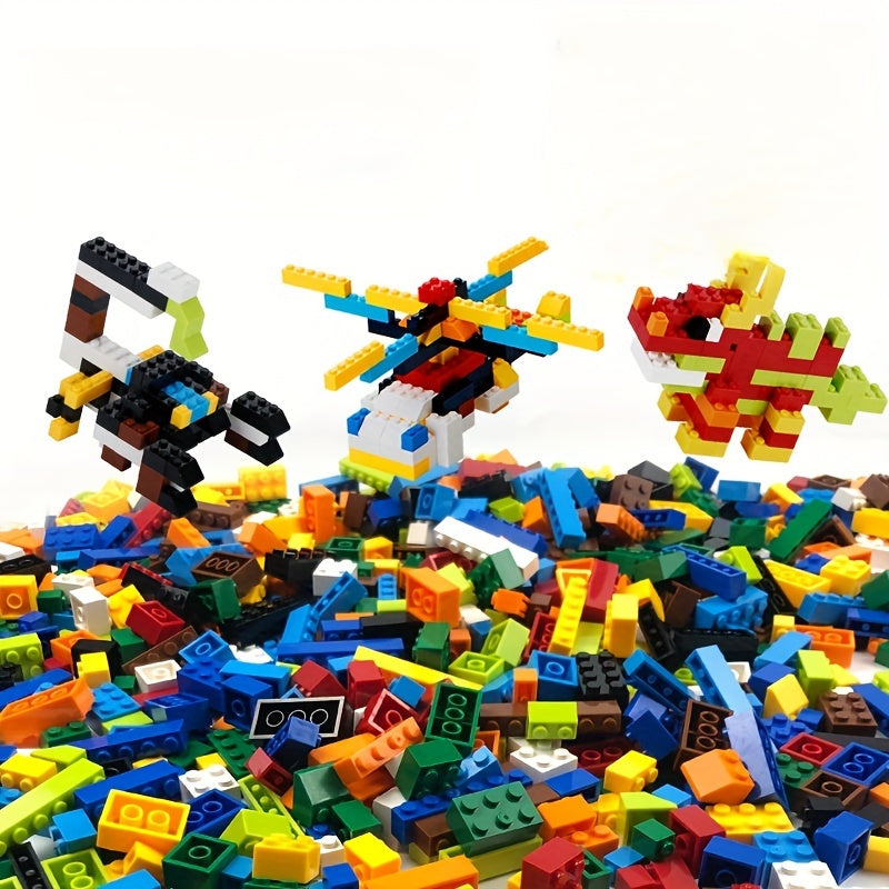 Bolalar uchun ta'lim yig'ilish bloklari, ijod va tasavvurni ilhomlantiradi. 500 dona sumkada, bolalar bog'chasi va tug'ilgan kunlar uchun ajoyib.