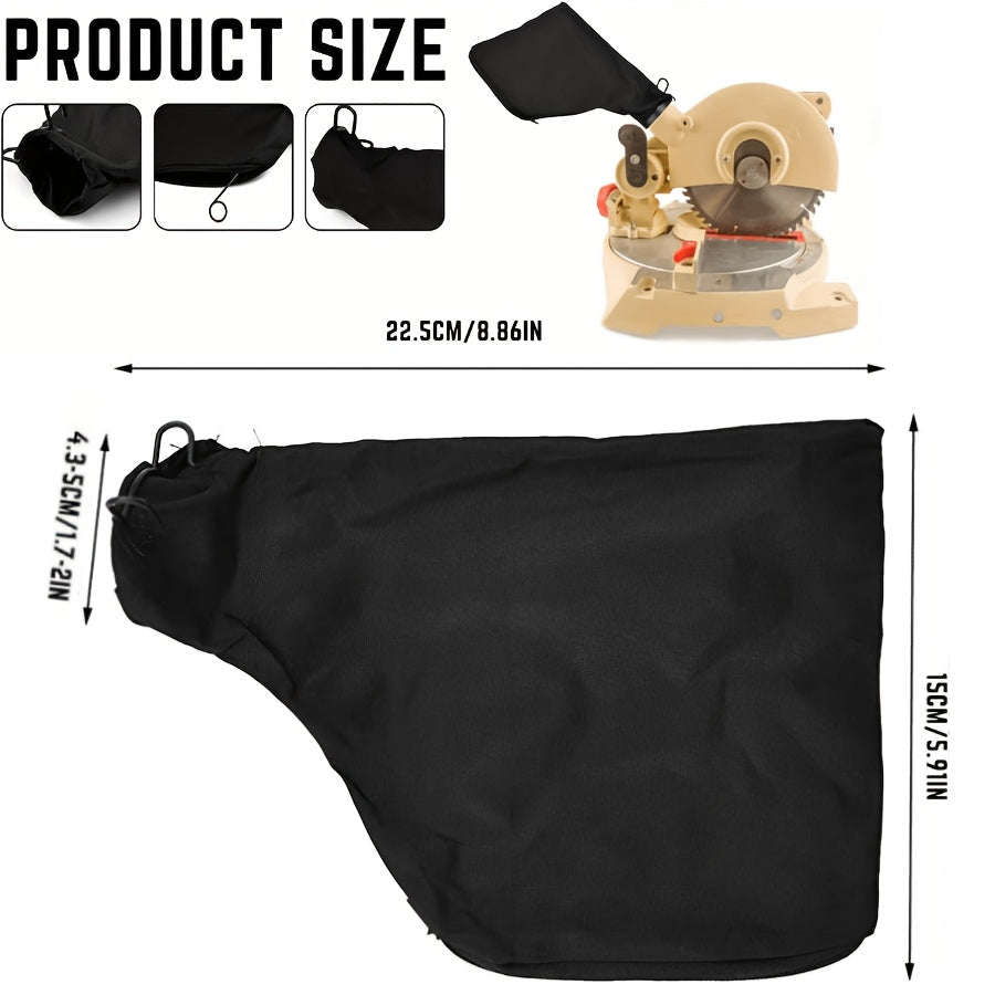 Черные мешки для сбора пыли для торцовочной пилы модели 225 и универсальные для шлифовальной машины и фуганка