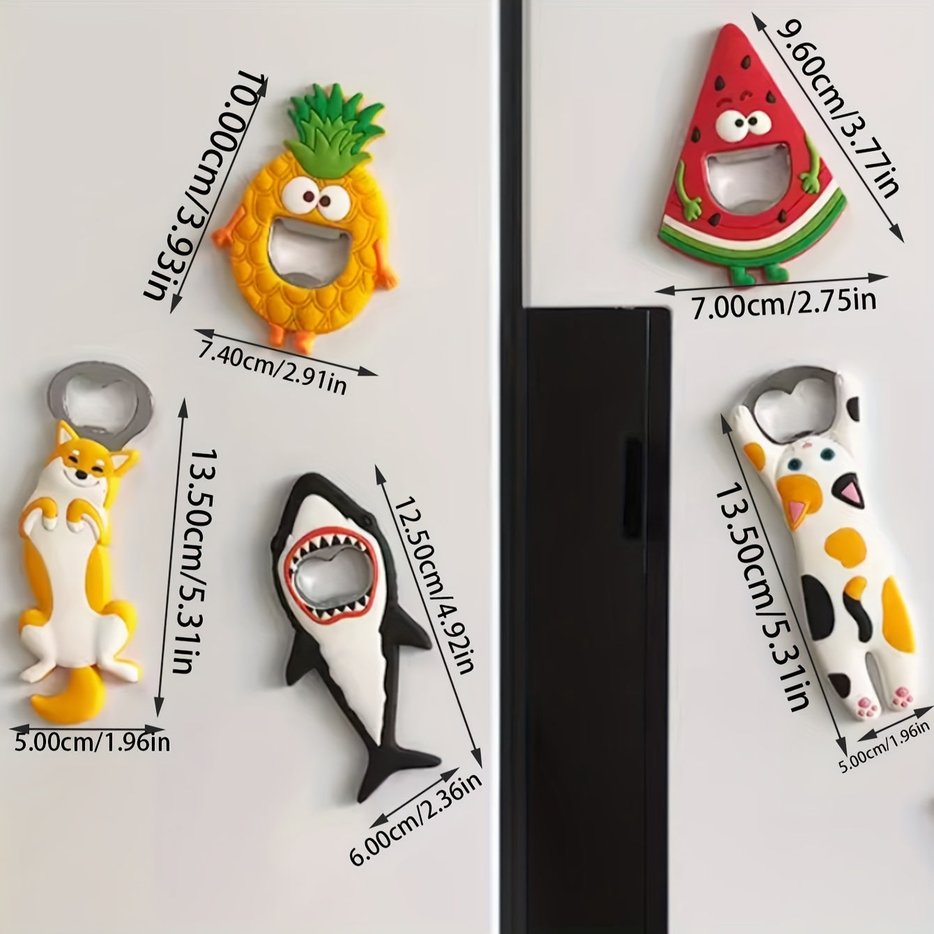 Cartoon Magnetic Bottle Opener for Home Outdoor Wedding Use