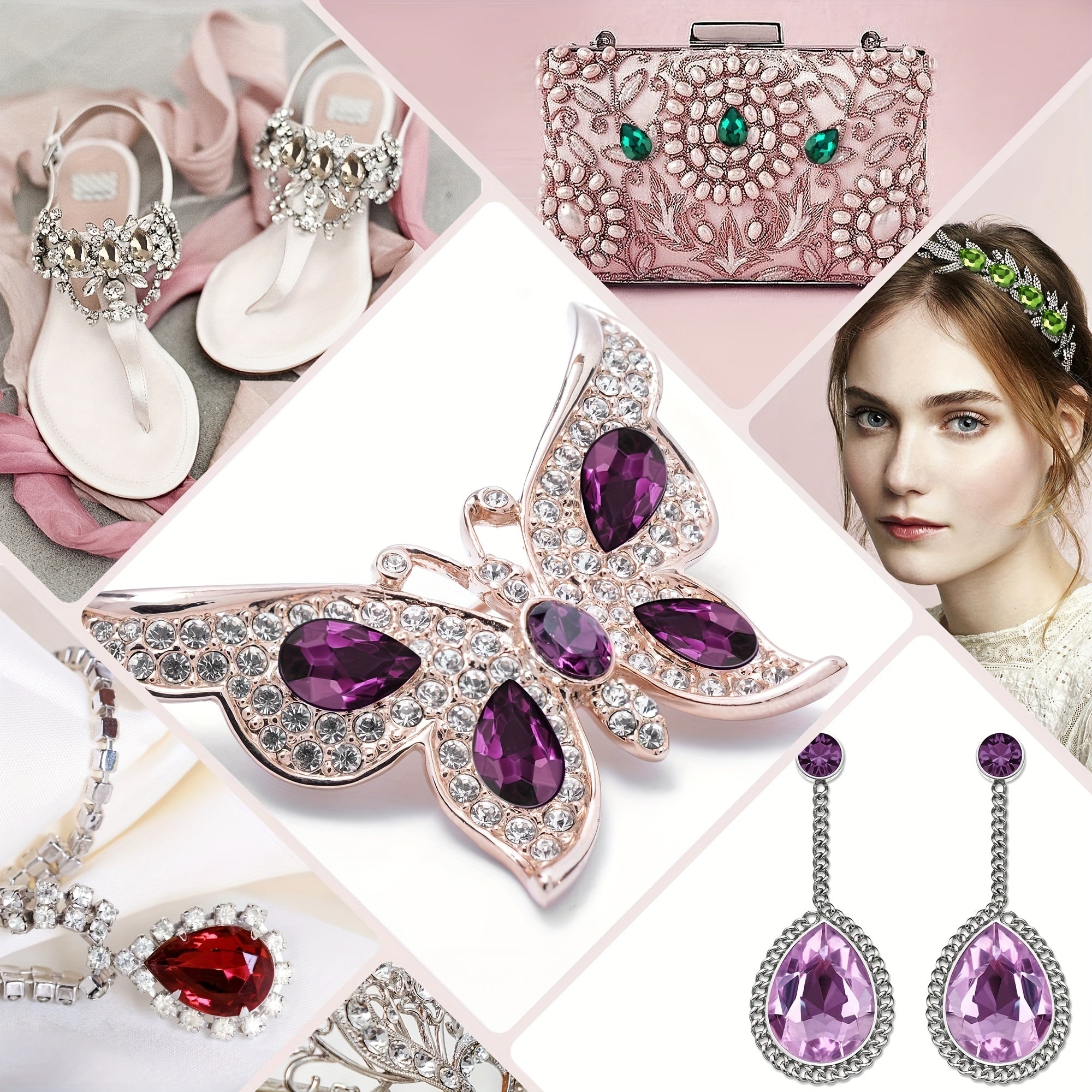 Set of 30 Vibrant Teardrop Rhinestones for Jewelry Making in Assorted Colors