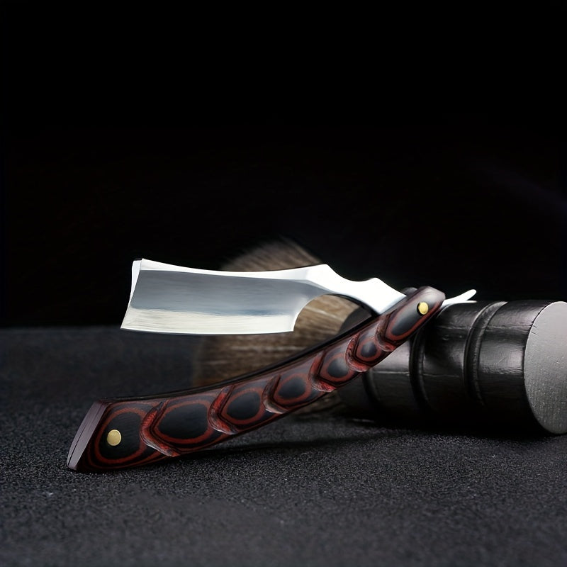 Men's Vintage Manual Razor Beard Shaving Knife Hair Cutting Scraper