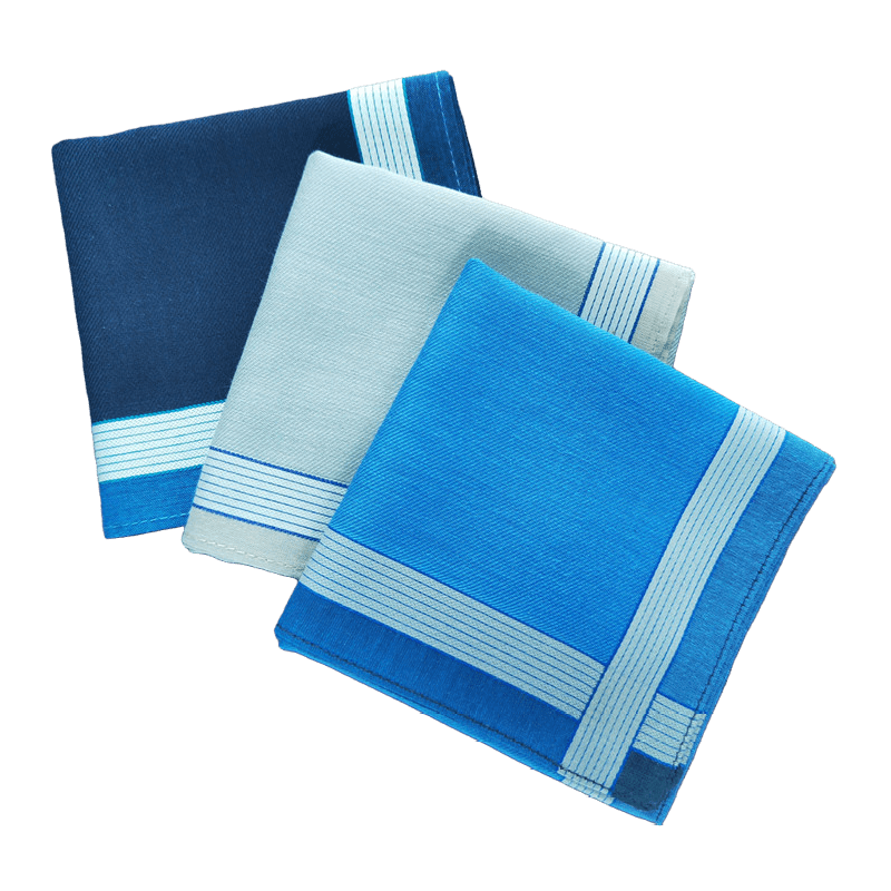 Men's Plaid Business Handkerchief Set 3 Pieces 16.9 Inches Classic Suit Accessories