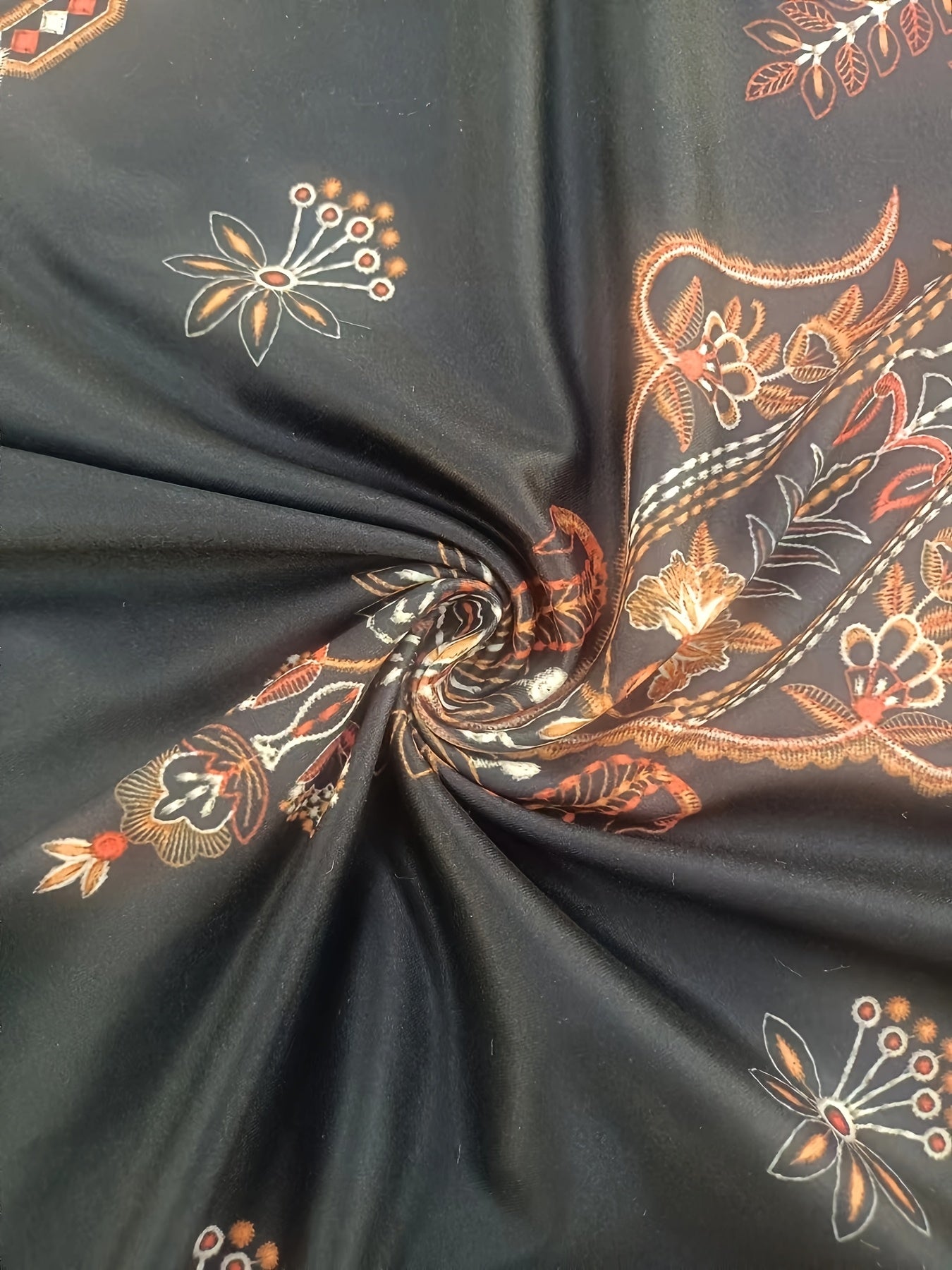 Women's Plus Size Bohemian Tribal Print Dress V-Neck Short Sleeve Knit