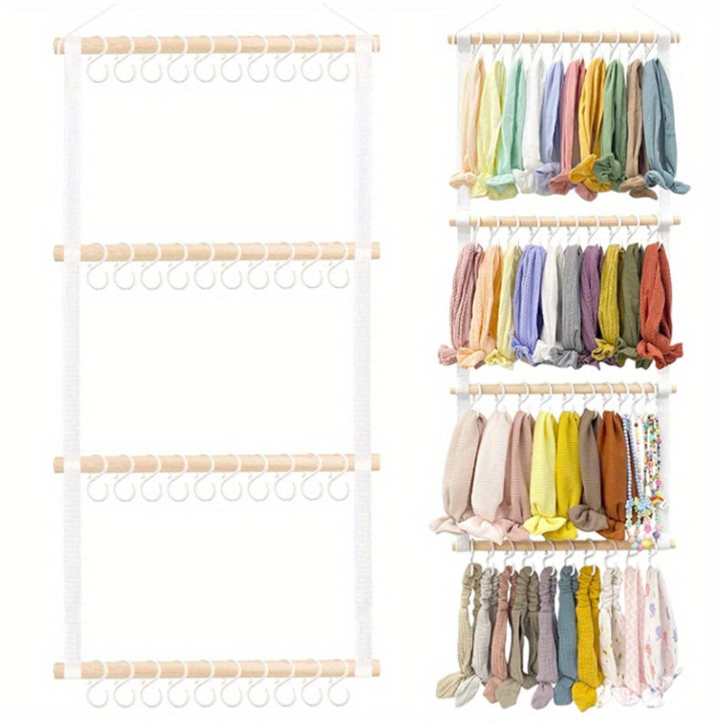 Держите аксессуары для волос в порядке с этим милым настенным держателем для повязок, идеально подходящим для подарка на Рождество, Хэллоуин или День благодарения.